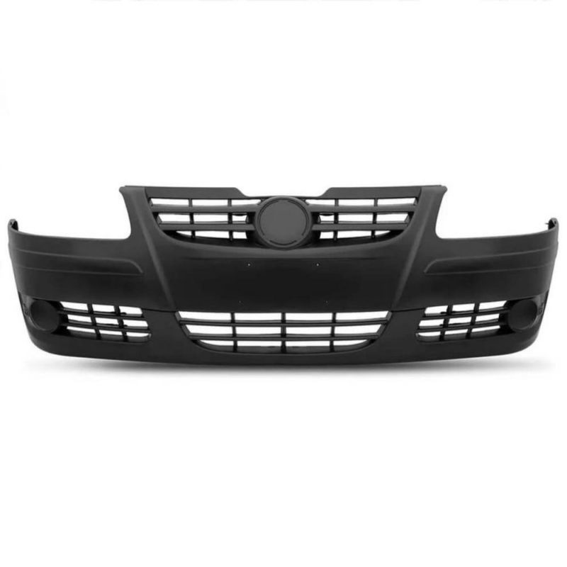 Para-choque Dianteiro Gol G4 2006 a 2012 sem furo milha preto liso / preto texturizado (parcial)
